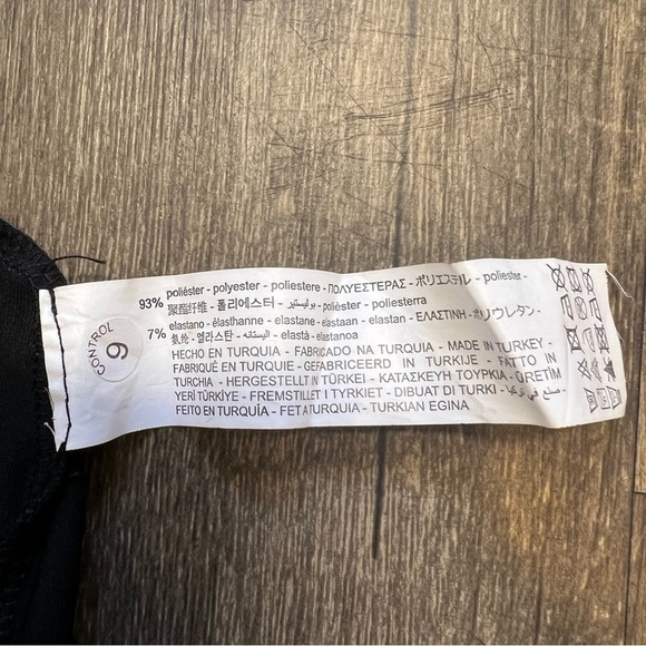 Zara Black V Neck Bodysuit Strappy Sheer Cutout Snaps Closure Evening Size S - Picture 8 of 12